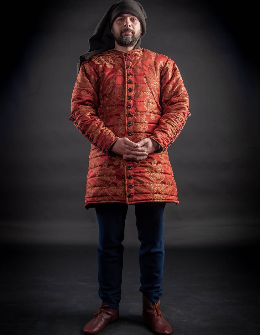 Royal gambeson of patterned fabric photo made by Steel-mastery.com