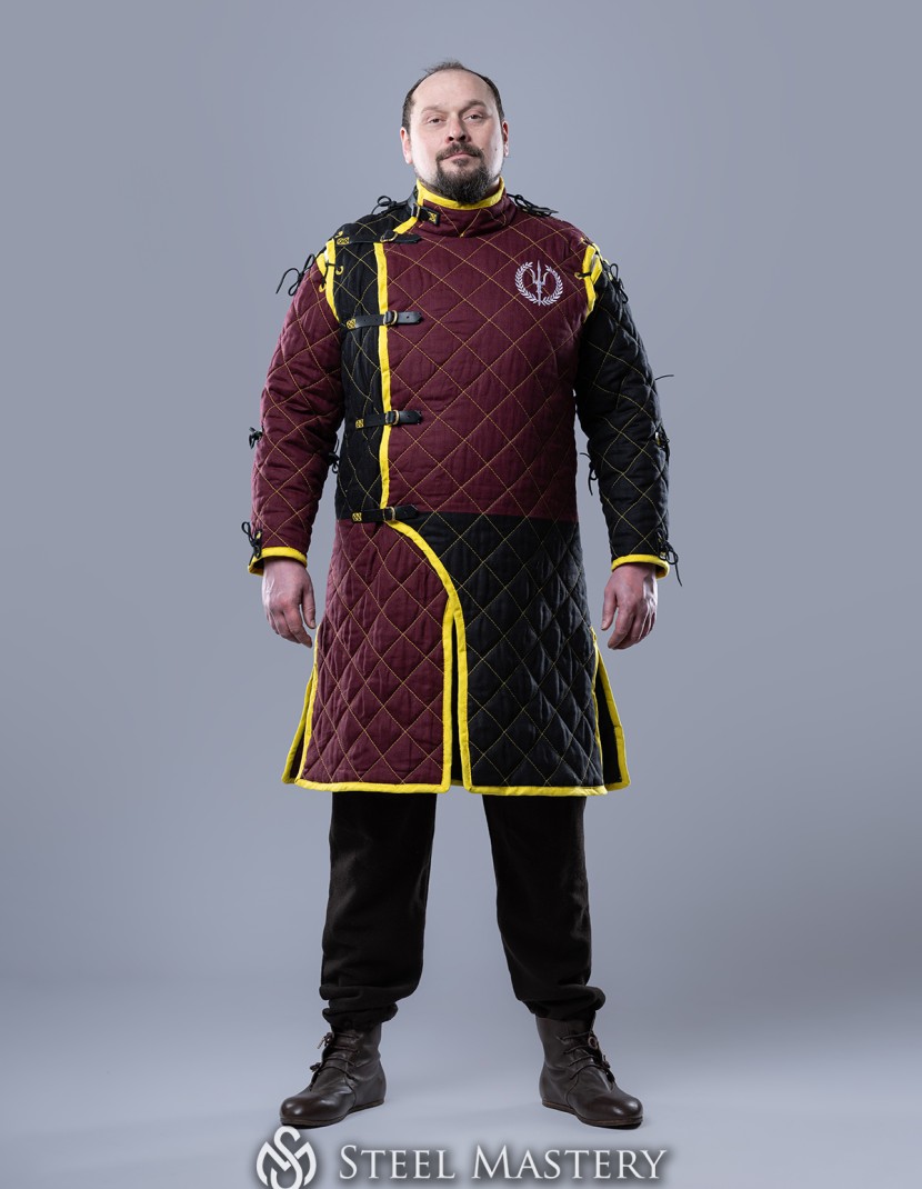 HEMA style gambeson with diamond stitching photo made by Steel-mastery.com