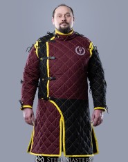 HEMA style gambeson with diamond stitching