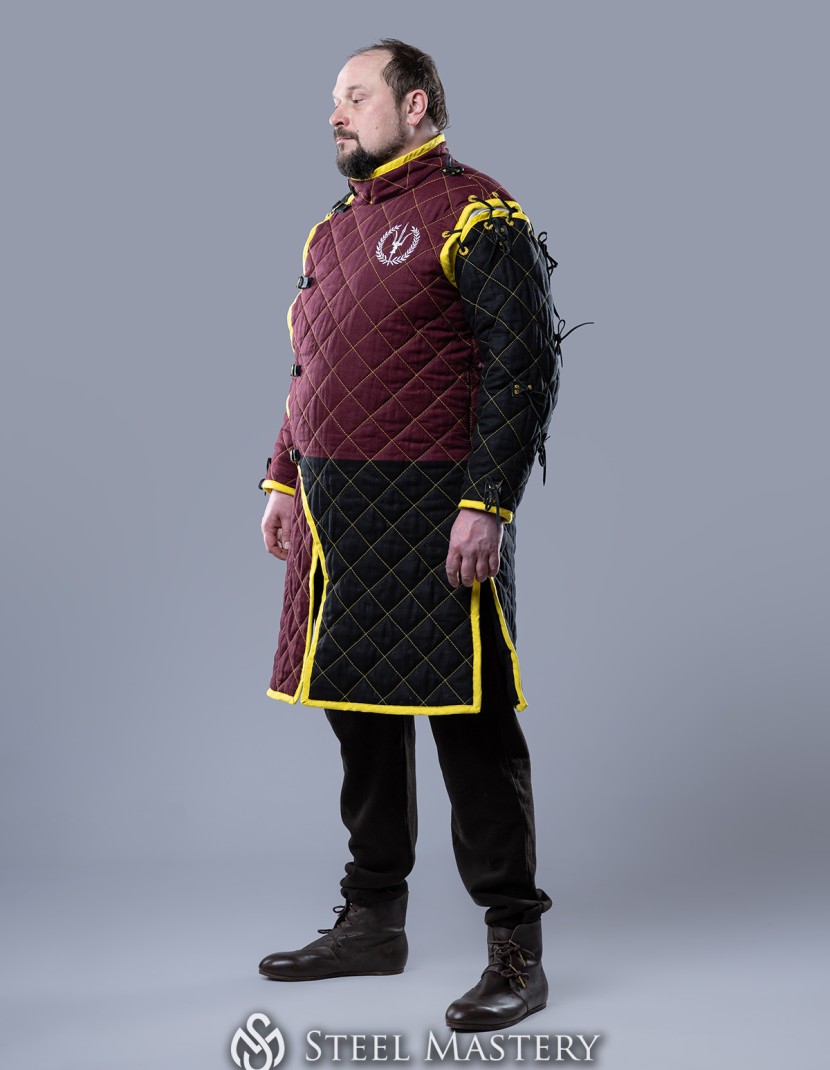 HEMA style gambeson with diamond stitching photo made by Steel-mastery.com