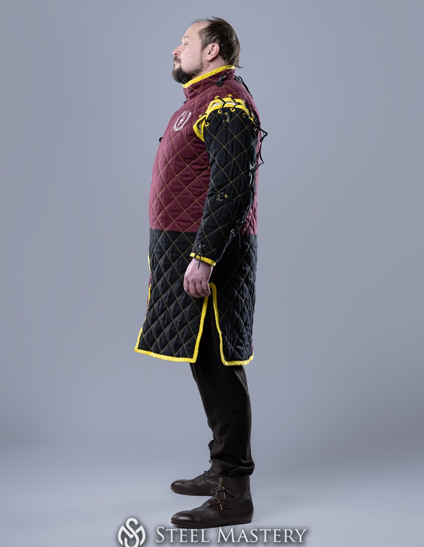 HEMA style gambeson with diamond stitching photo made by Steel-mastery.com