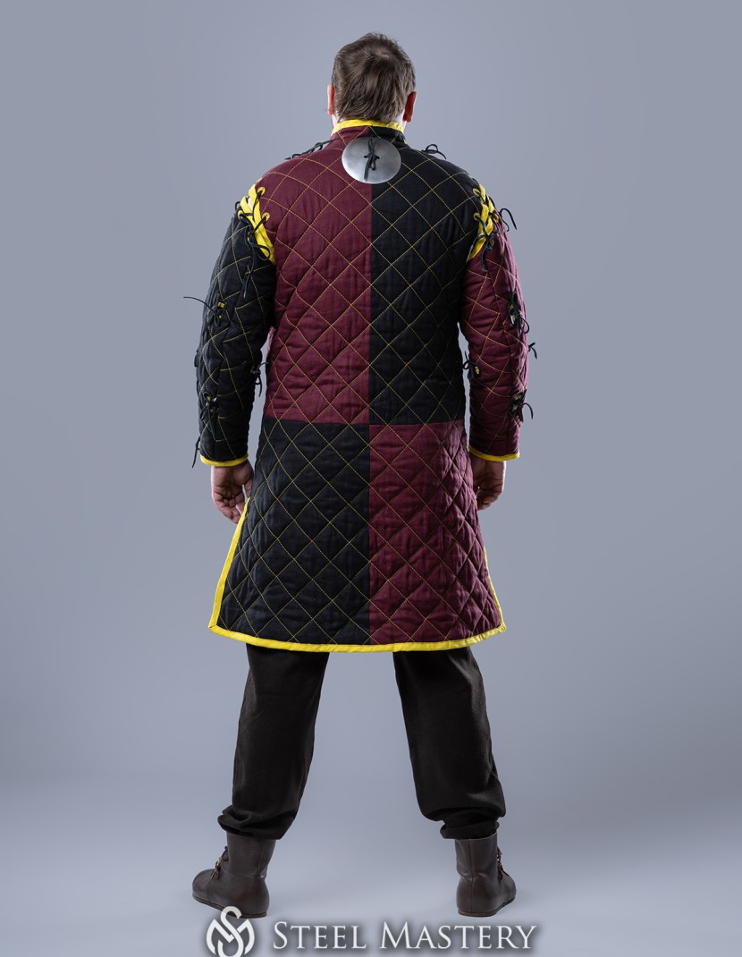 HEMA style gambeson with diamond stitching photo made by Steel-mastery.com