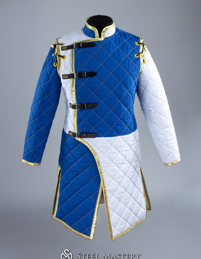 HEMA style gambeson with diamond stitching photo made by Steel-mastery.com