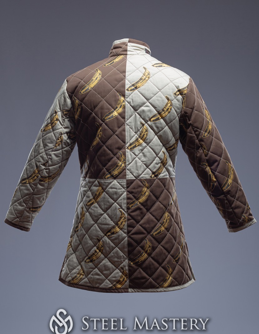 Short HEMA style gambeson with diamond stitching photo made by Steel-mastery.com