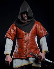 LEATHER VIKING GAMBESON