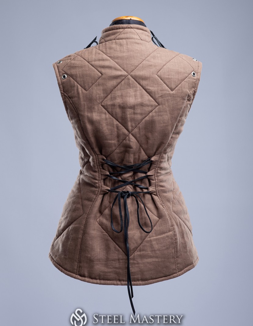 FEMALE SLEEVELESS GAMBESON photo made by Steel-mastery.com