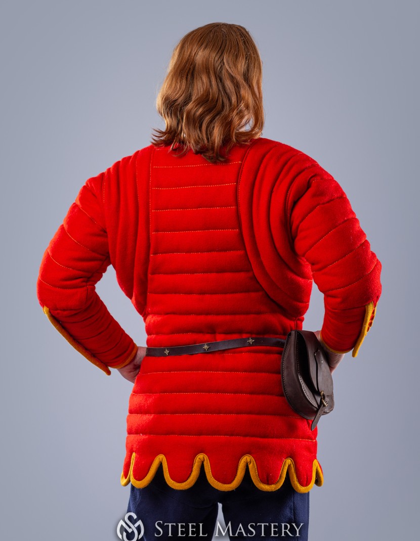 Gambeson of XIV- XV century in style the pourpoint of Charles de Blois photo made by Steel-mastery.com