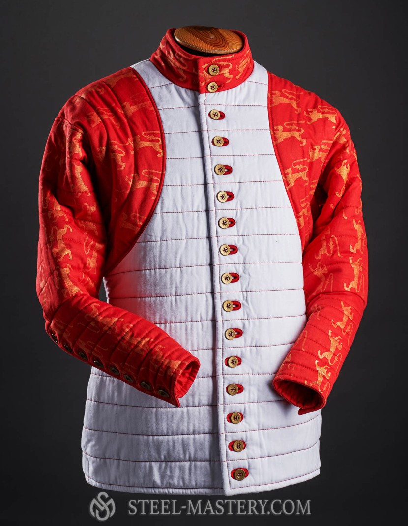 Gambeson of XIV- XV century in style the pourpoint of Charles de Blois photo made by Steel-mastery.com
