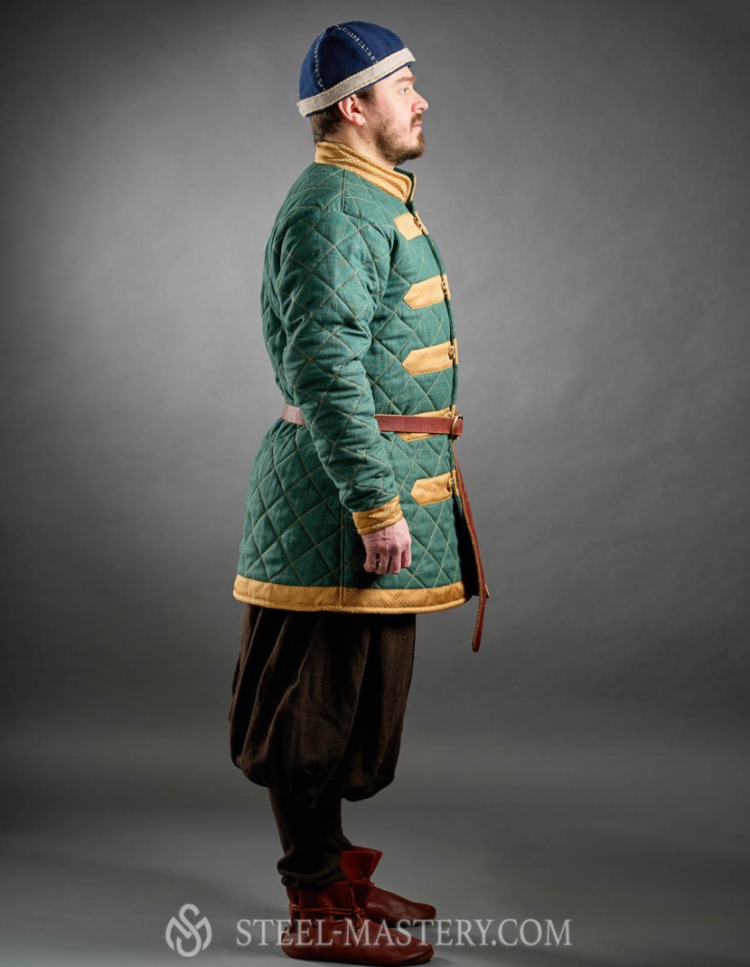 Birka quilted viking caftan photo made by Steel-mastery.com
