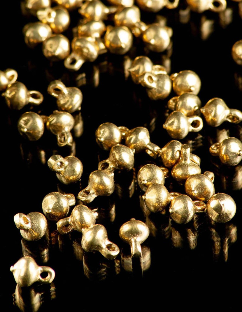 Medieval spherical-shaped button, X-XV centuries 19 pcs  in stock  photo made by Steel-mastery.com