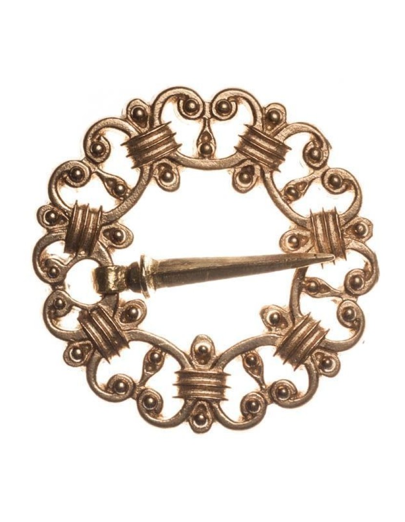 Medieval round Sweden brooch, XIV-XV centuries 1 pcs in stock  photo made by Steel-mastery.com