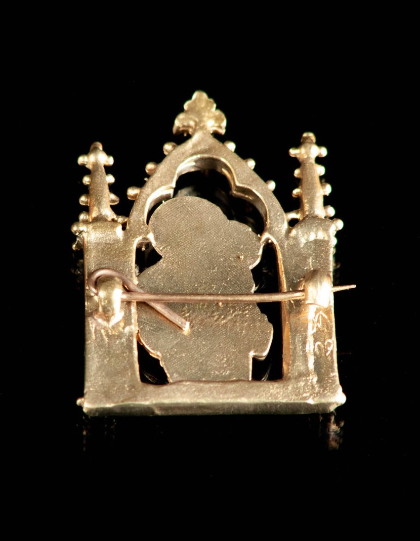 Medieval badge "Saint Anthony" 1 pc in stock  photo made by Steel-mastery.com