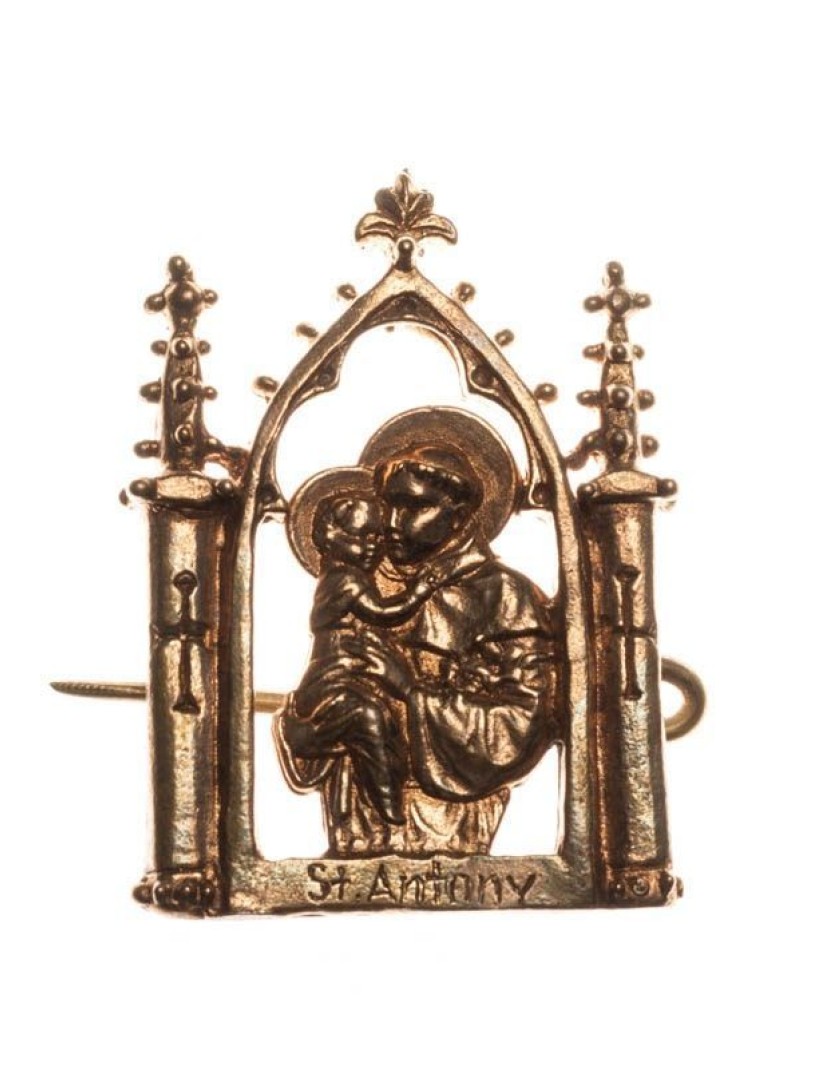 Medieval badge "Saint Anthony" 1 pc in stock  photo made by Steel-mastery.com