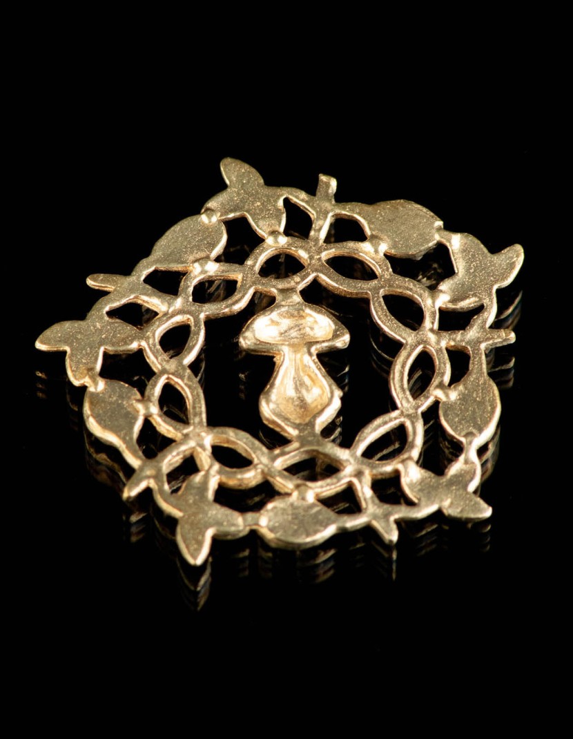 Medieval badge "Braiding branches" ( 1 pc in stock)  photo made by Steel-mastery.com