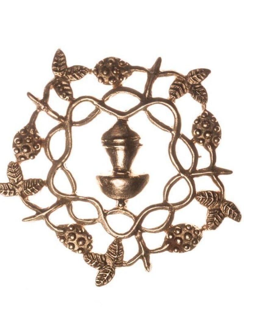 Medieval badge "Braiding branches" ( 1 pc in stock)  photo made by Steel-mastery.com