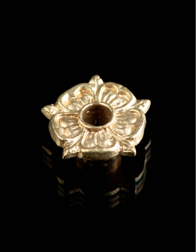 Medieval eyelet mount for belt “Rose”, 1360-1500 years (10 pcs) photo made by Steel-mastery.com