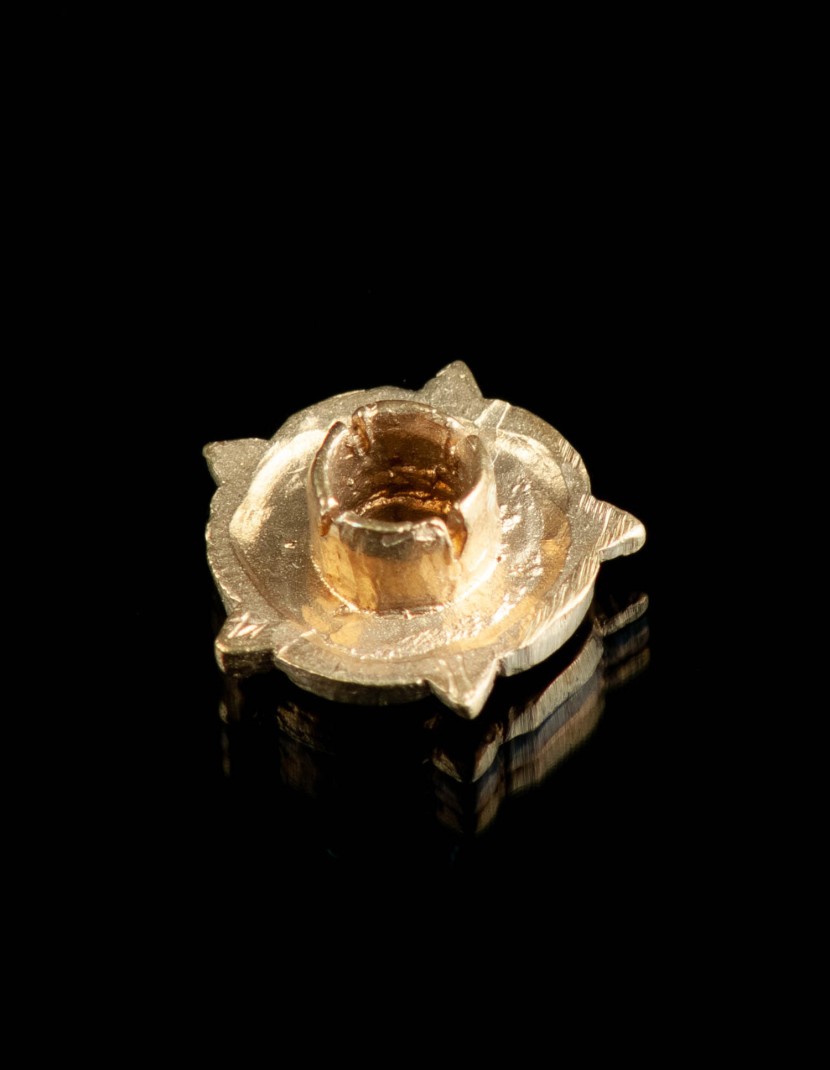 Medieval eyelet mount for belt “Rose”, 1360-1500 years (10 pcs) photo made by Steel-mastery.com