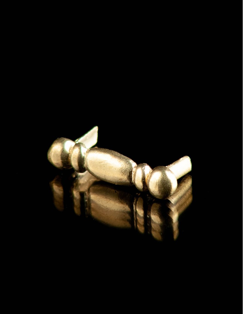 Medieval belt mount of bar shape, XIII-XV centuries (17 pcs  in stock  photo made by Steel-mastery.com