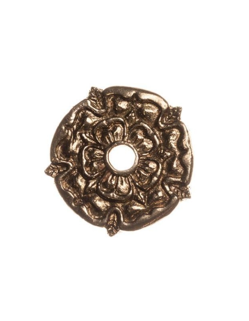 Medieval heraldic eyelet mount “Rose”, 1400-1500 years (5 pcs) photo made by Steel-mastery.com
