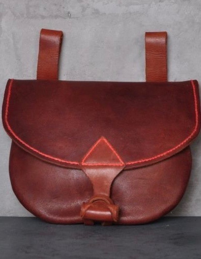 Handmade medieval belt bag photo made by Steel-mastery.com