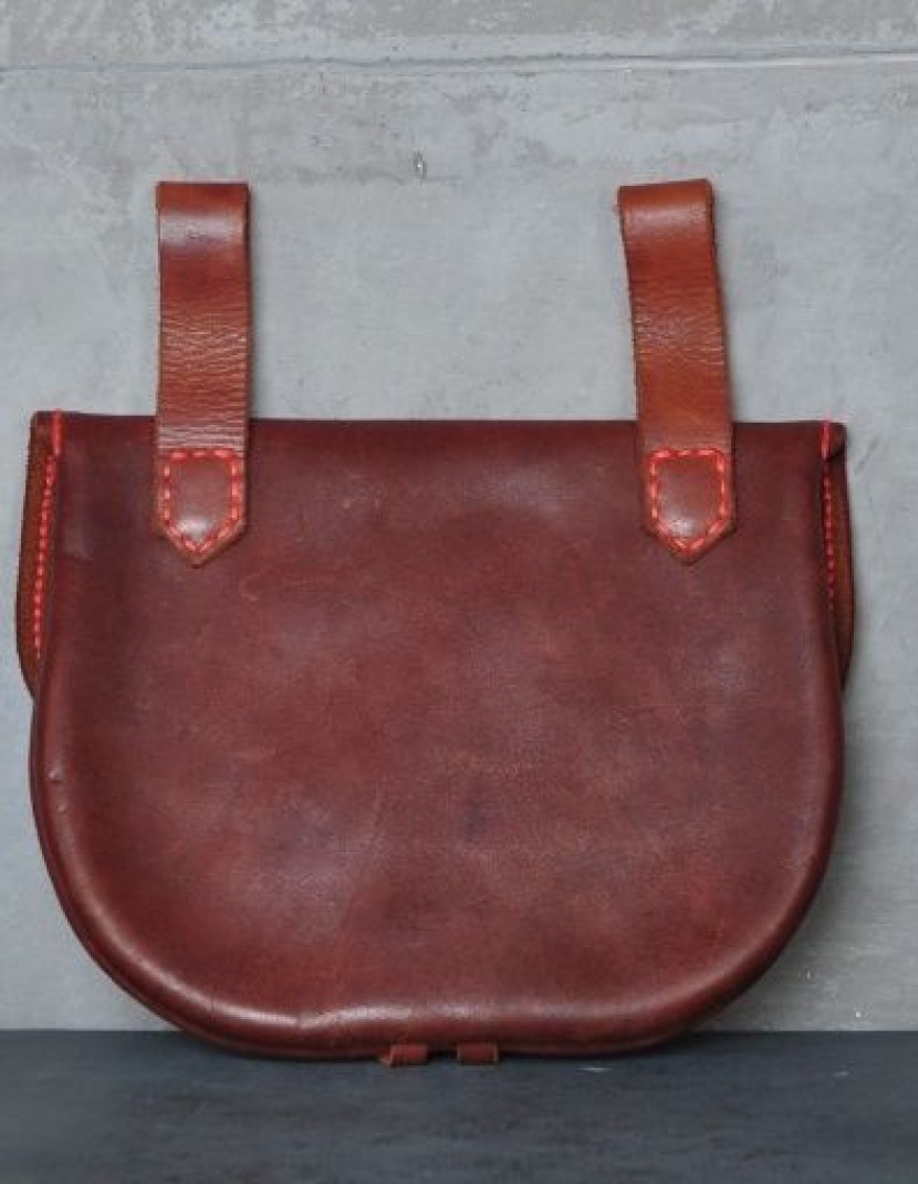Handmade medieval belt bag photo made by Steel-mastery.com