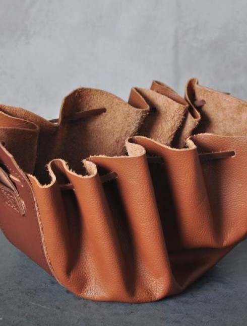 Soft leather pouch