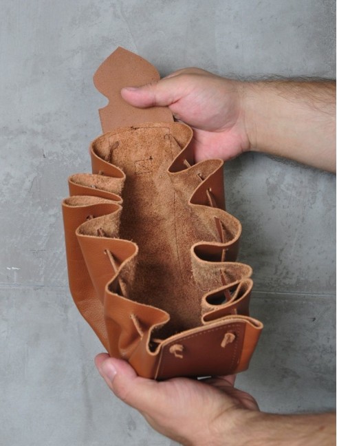 Soft leather pouch