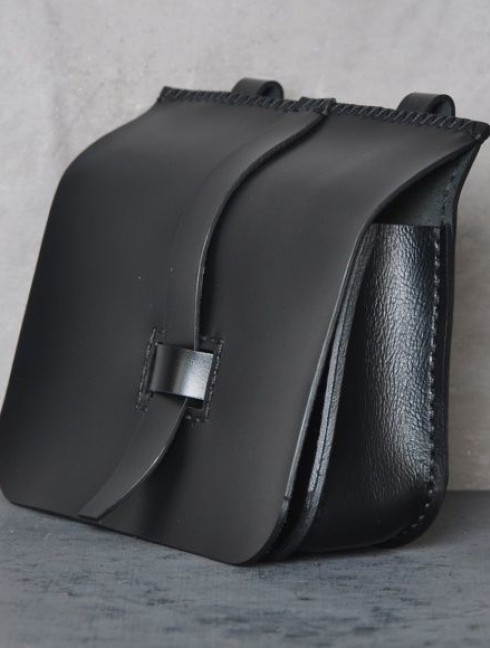 Small leather belt bag