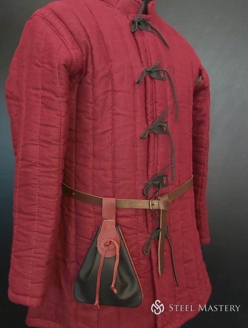 Viking Triangular Leather Belt Bag 