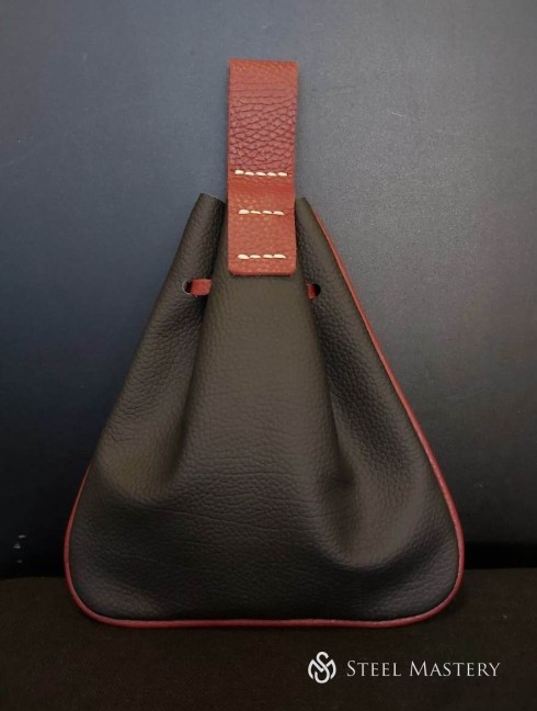 Viking Triangular Leather Belt Bag 