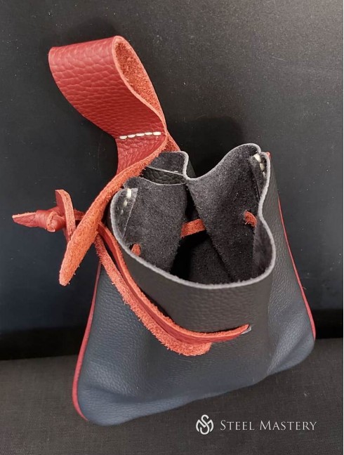 Viking Triangular Leather Belt Bag 