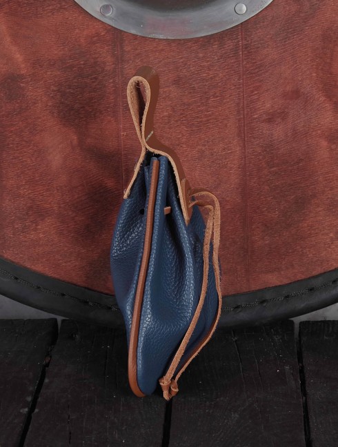 Viking Triangular Leather Belt Bag 