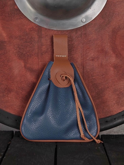 Viking Triangular Leather Belt Bag 