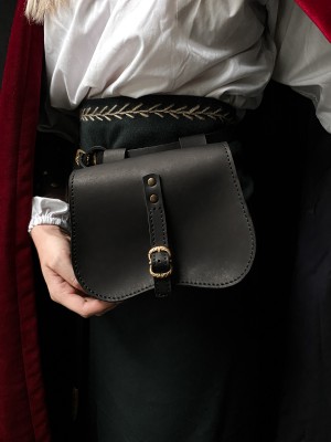 Belt leather bag