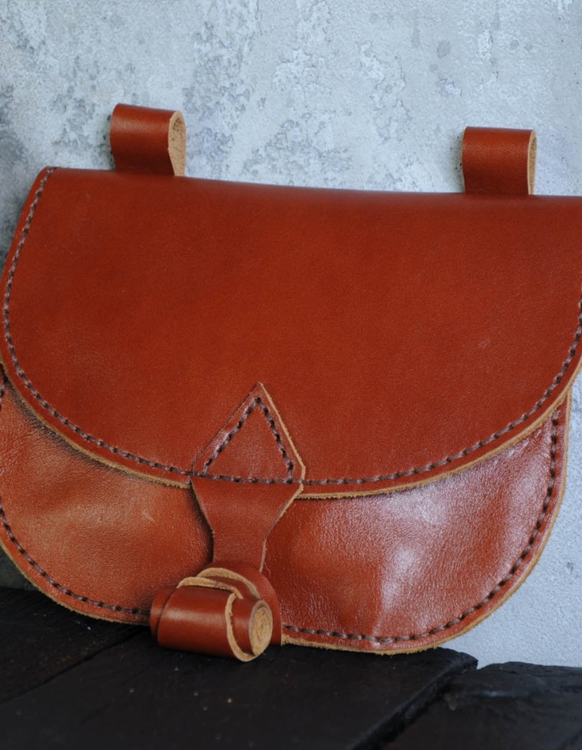 Leather bag with valve photo made by Steel-mastery.com