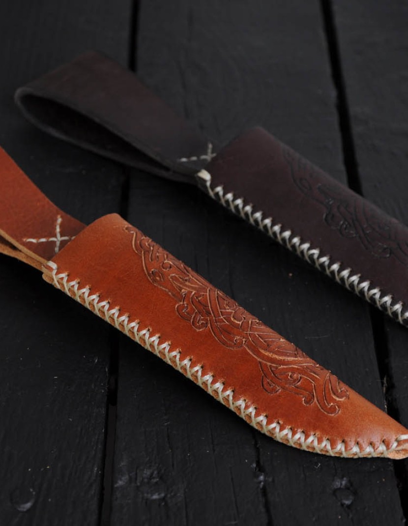 Leather knife sheats photo made by Steel-mastery.com