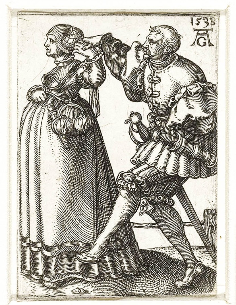 Costume of landsknecht (from Heinrich Aldegrever gravure) photo made by Steel-mastery.com