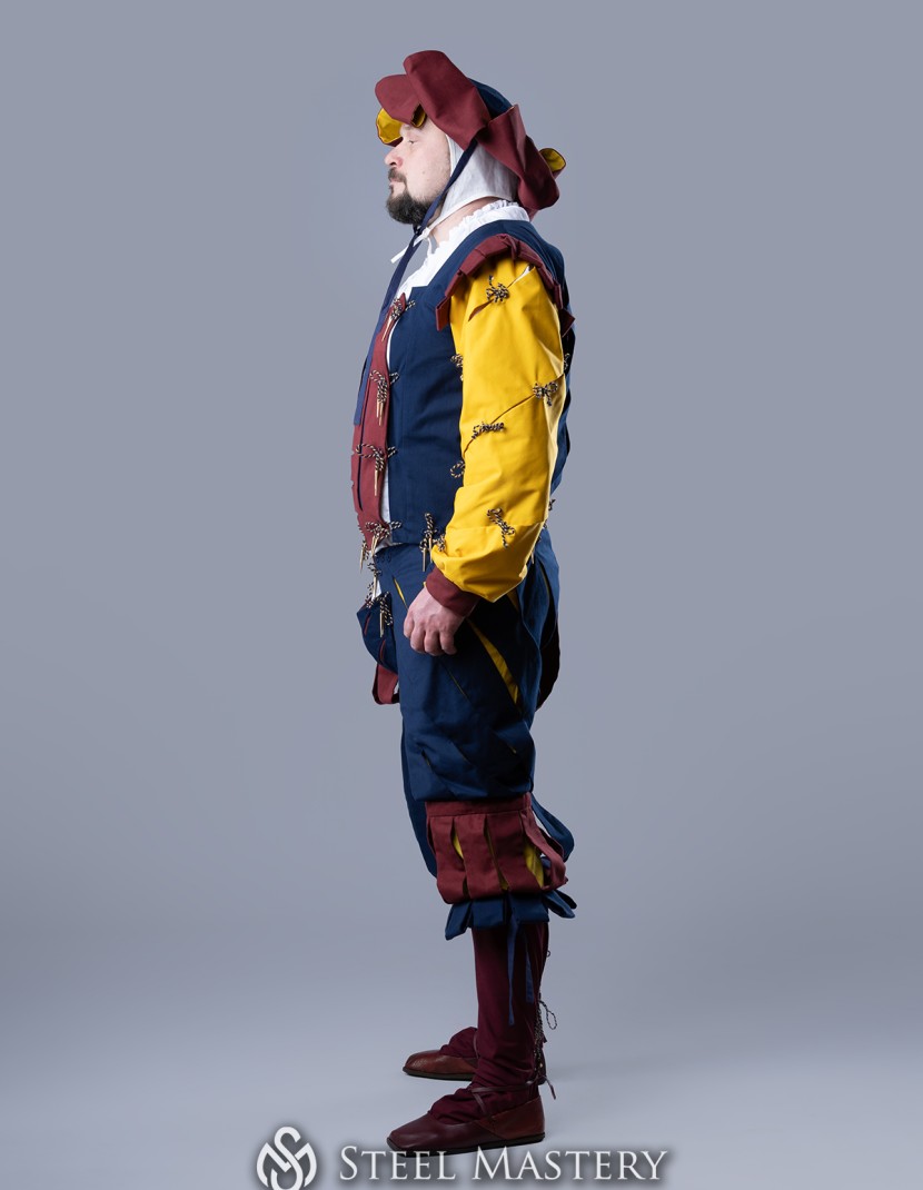 Medieval costume of landsknecht, XVI century photo made by Steel-mastery.com