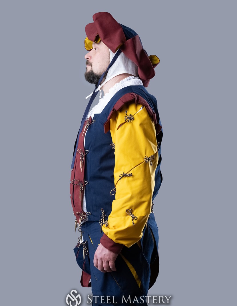 Medieval costume of landsknecht, XVI century photo made by Steel-mastery.com