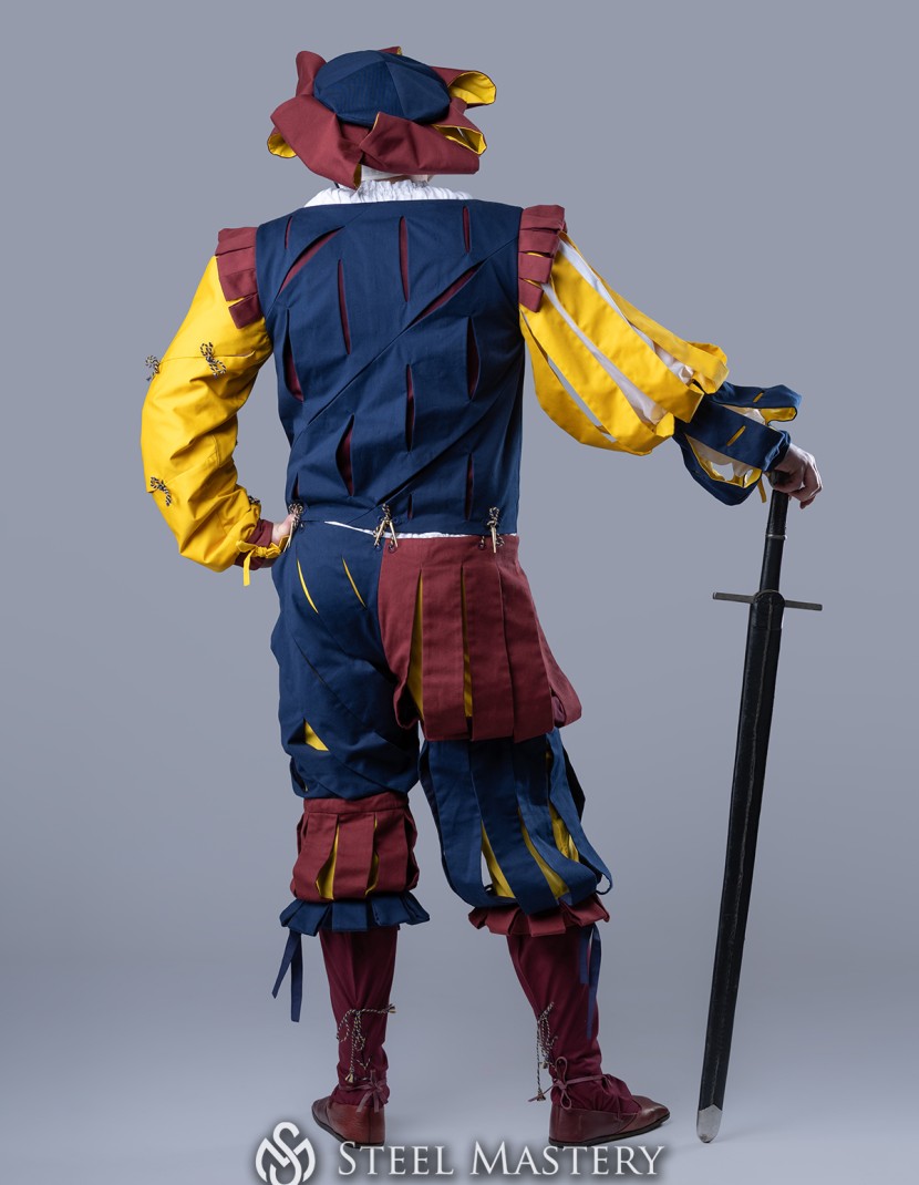 Medieval costume of landsknecht, XVI century photo made by Steel-mastery.com