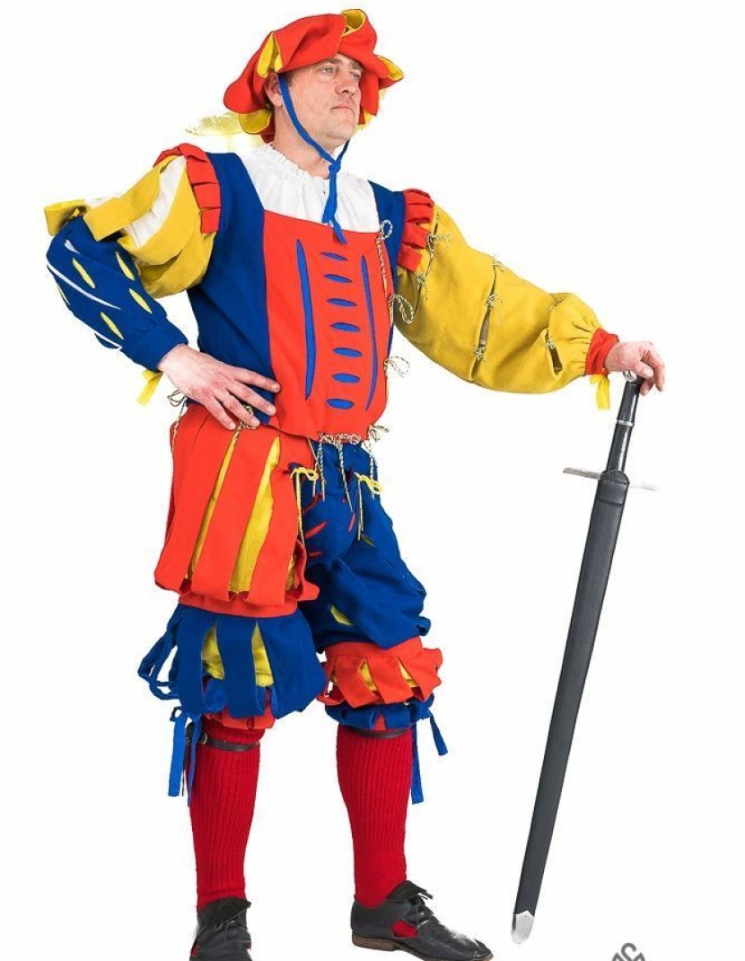 Medieval costume of landsknecht, XVI century photo made by Steel-mastery.com