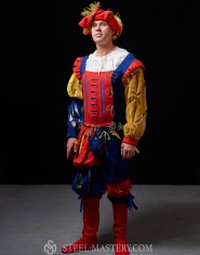 Medieval costume of landsknecht, XVI century