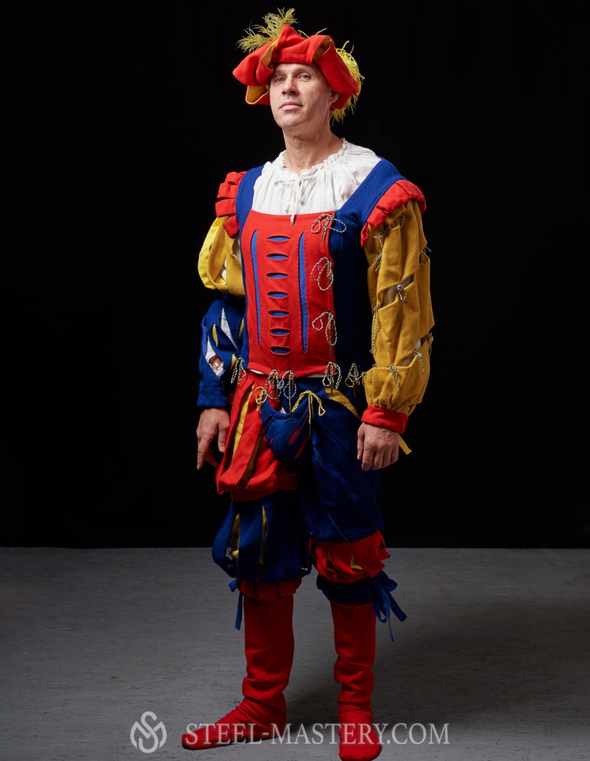 Medieval costume of landsknecht, XVI century photo made by Steel-mastery.com