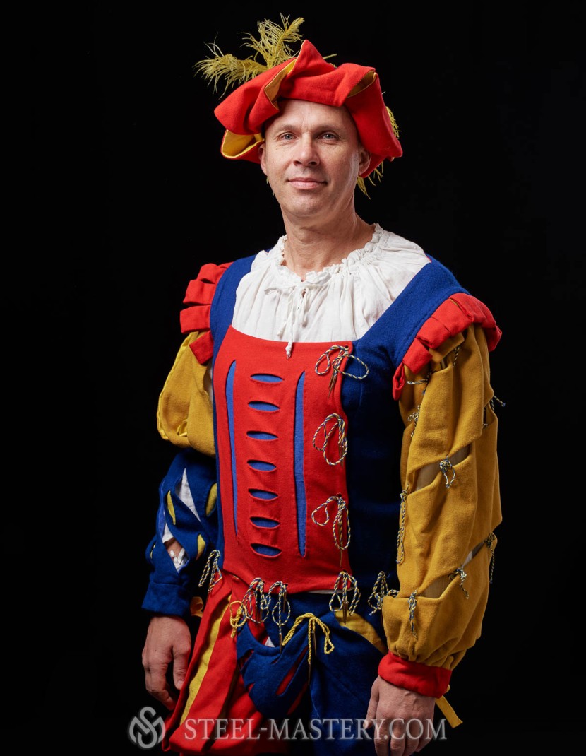 Medieval costume of landsknecht, XVI century photo made by Steel-mastery.com