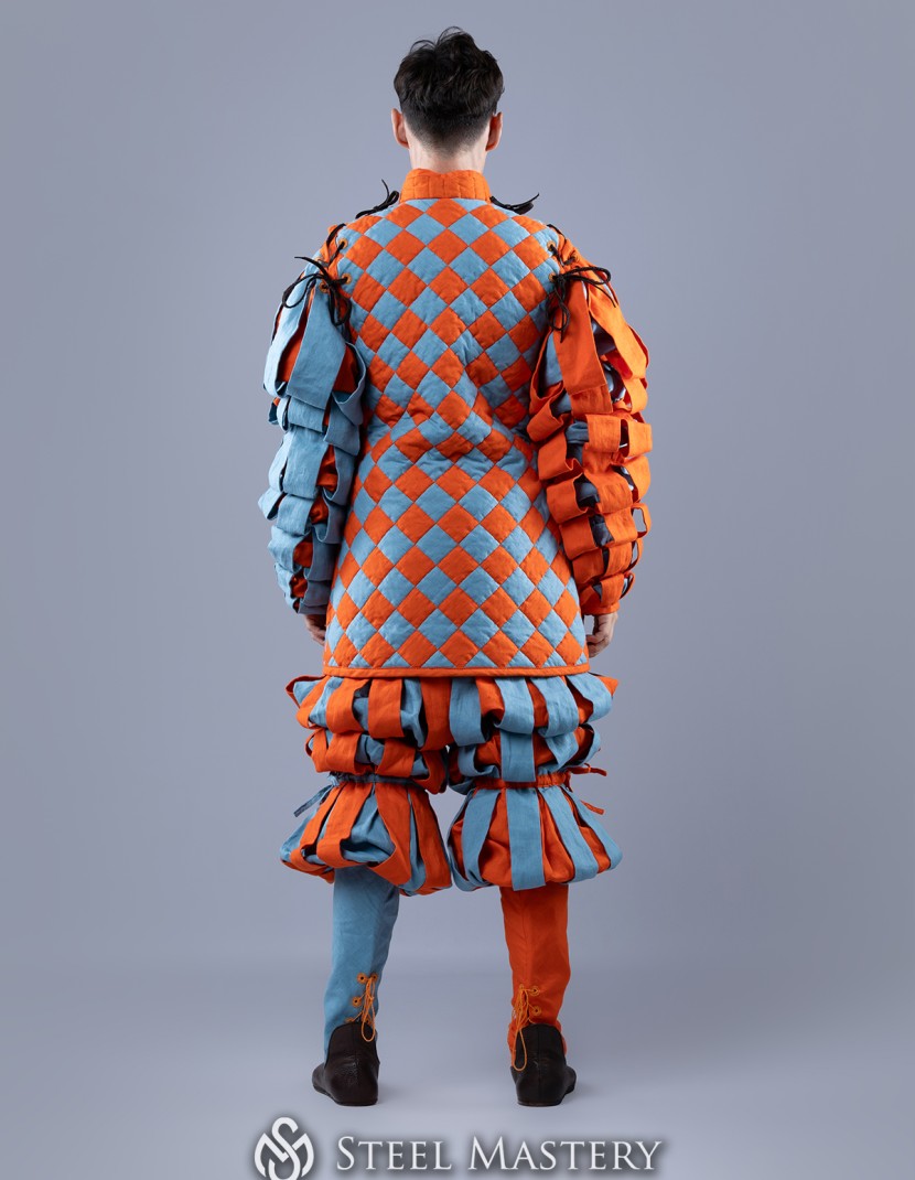 Landsknecht Chequy-quilted Padded Set photo made by Steel-mastery.com