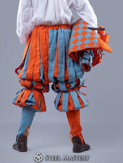 Set imbottito Landsknecht con trapuntatura Chequy