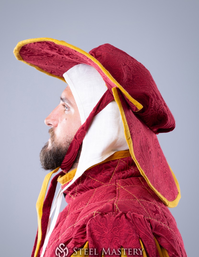 Landsknecht hat with cuts on brim photo made by Steel-mastery.com