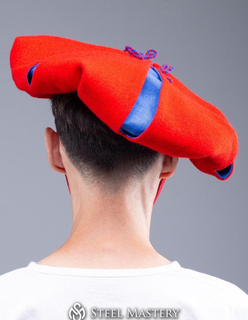 Landsknecht flower hat with hand-woven cord  photo made by Steel-mastery.com