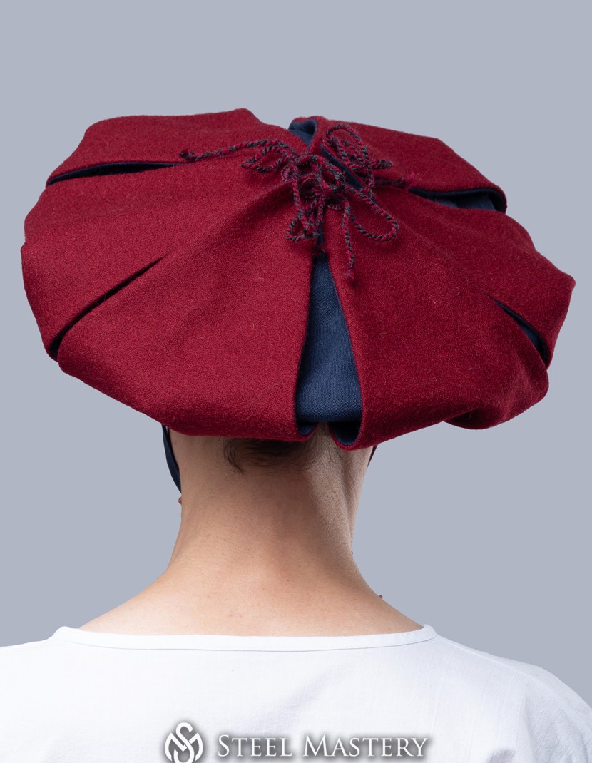 Landsknecht flower hat with hand-woven cord  photo made by Steel-mastery.com