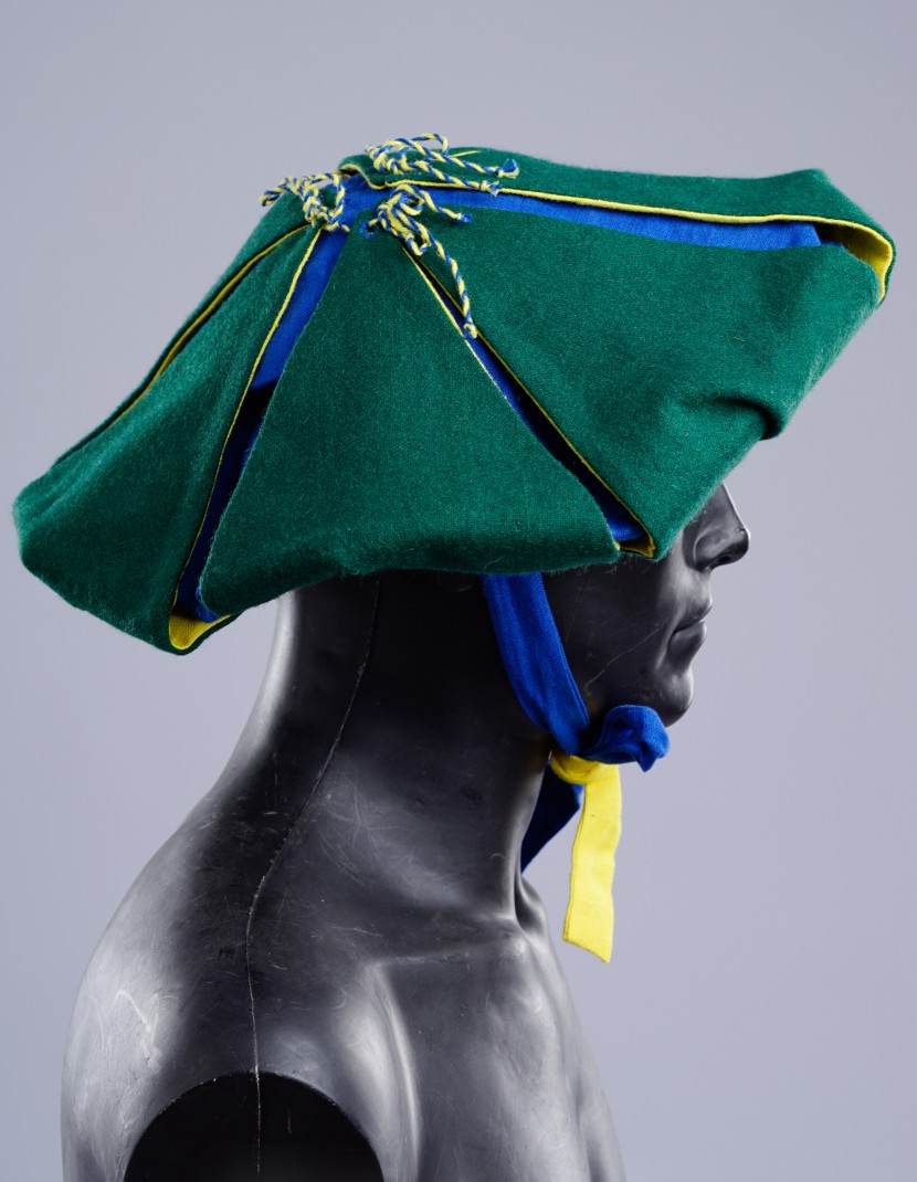 Landsknecht flower hat with hand-woven cord  photo made by Steel-mastery.com